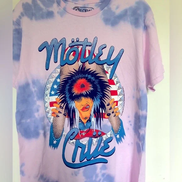 Motley Crue Americana Tie Dye T shirt - Picture 2 of 4